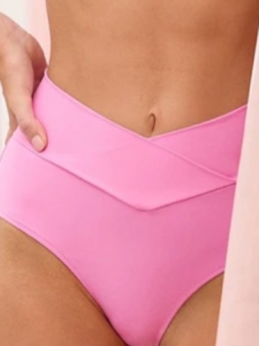 Aerie Crossover High Waisted Full Coverage Bikini Bottoms